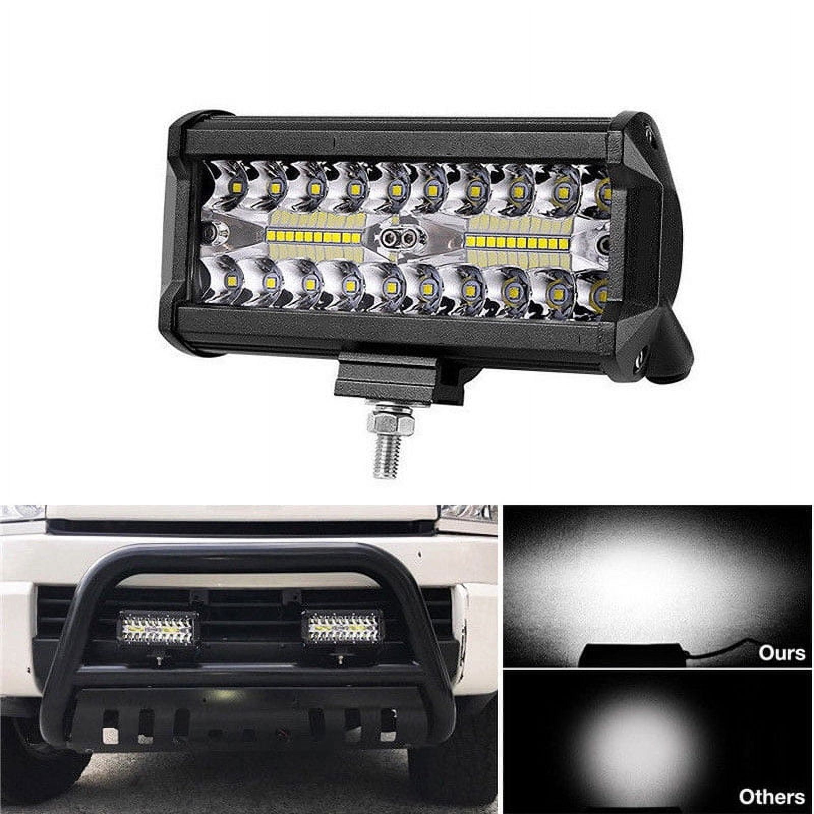 7 inch 400W LED Work Light Bar Flood Spot Beam Offroad 4WD SUV Driving ...