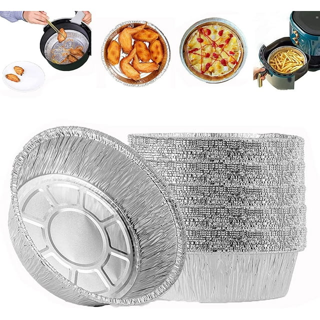 7 inch Aluminum Foil Pie Pan, Scheam 50 Pack Pie Tin Disposable Tart
