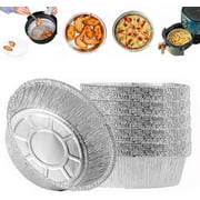 7 inch Aluminum Foil Pie Pan, Scheam 50 Pack Pie Tin Disposable Tart Pans Mini Pie Pans Aluminum Foil Tins Plates Baking Foil Pans for Pizza Pies Quiche