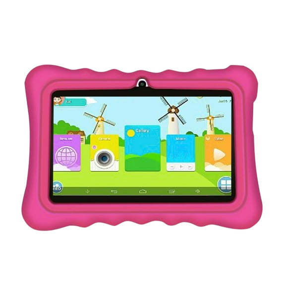7-inch Android Tablet for Kids, 2GB RAM, 16GB Storage, 5MP Rear Camera, WiFi, Bluetooth, Android 11, Protective Case