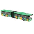 thumbnail image 1 of 7 inch Articulated Bus - Pull-Back toys, Toy Vehicles for Kids Race Car Pretend Play, Gifts and Party Favors - Green, 18 x 3 x 3cm Green Double-Cabin Bus, 1 of 2
