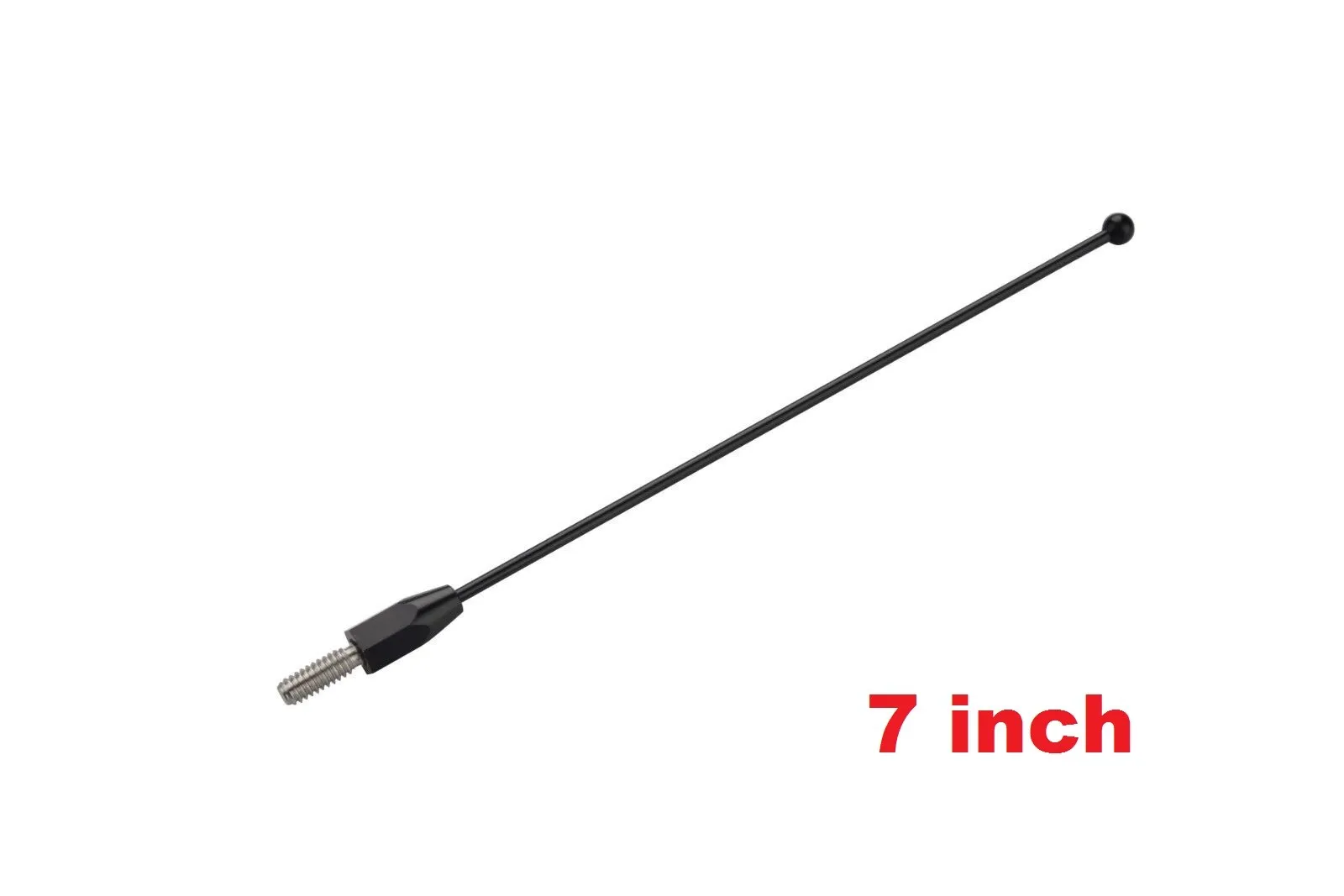 7" inch Black Stainless Antenna Mast Power Rod Radio AM/FM for TOYOTA ...