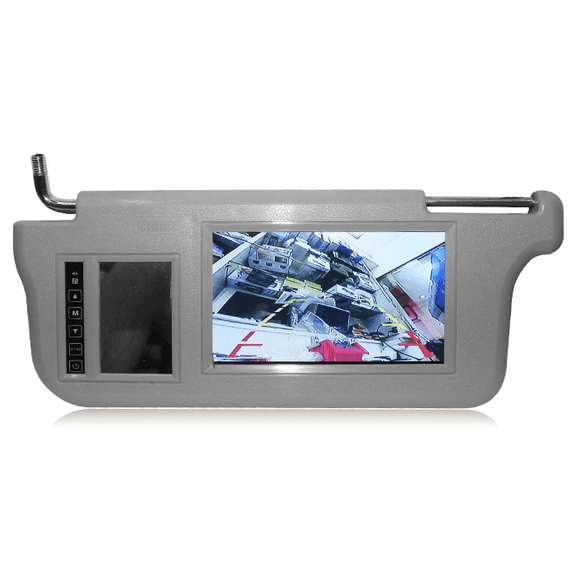 7-inch Car Left Visor Rearview Mirror Screen, LCD Monitor 2-channel Video Parts