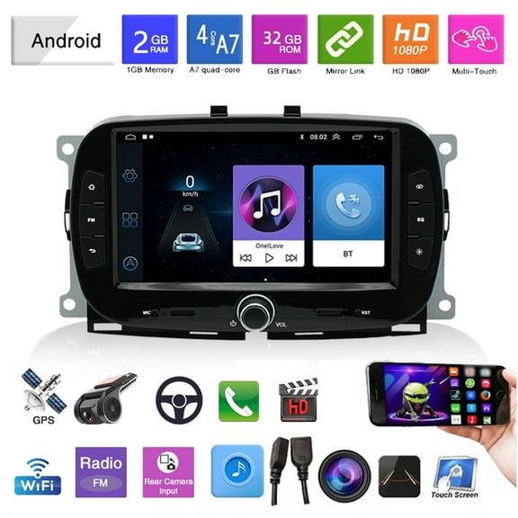 7 inch Car Radio Stereo Double 2 Din Touch Screen FM Carplay Android Auto Bluetooth GPS Mirror Lnik