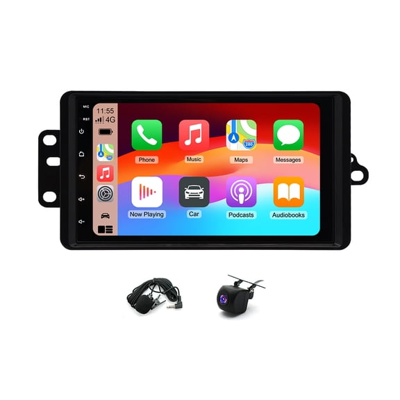 7-inch Car Stereo Radio Android 13 GPS Navigation Head Unit for Chevrolet Colorado GMC Canyon 2006 Car Player with AHD Camera/Mic Fit for Carplay and Android Auto DSP SWC 2GB+64GB