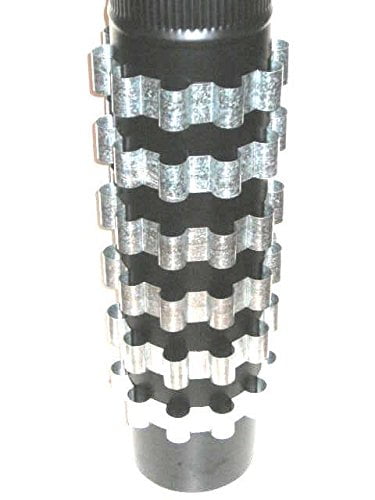 6-Pack Stovepipe Heat Reclaimer Rings - 6 Inch Diameter Fuel Efficient Heat Capture Collars