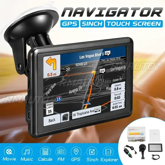 7 inch HD Car GPS Navigation 128M RAM 8gb touch screen support Russia/EU/ America/Canada/Southeast Asia/AU NZ Maps Body Kit
