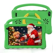7 inch Kids Tablet, 4GB RAM 32GB ROM Android Kids Tablet with Parental Control, Eye Protection Screen for Kids 4-12, Portable Handheld Children Tablet (Green)