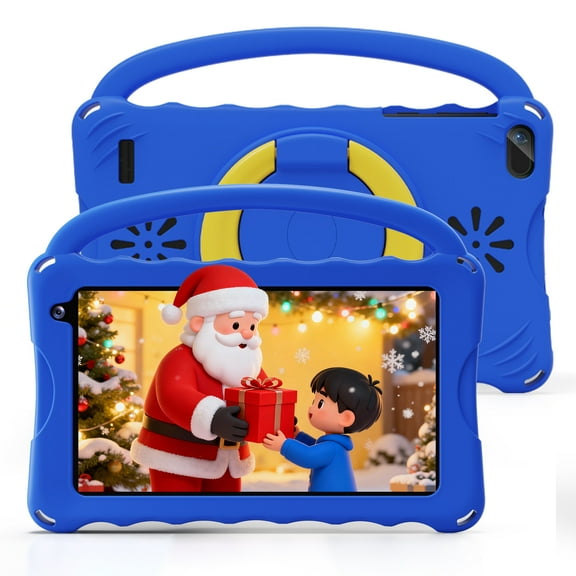 Digiland 7 inch Kids Tablet, 4GB RAM 32GB ROM Android Kids Tablet with Parental Control, Eye Protection Screen for Kids 4-12, Portable Handheld Children Tablet (Blue)