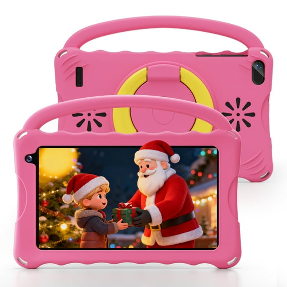 Digiland 7 inch Kids Tablet, 4GB RAM 32GB ROM Android Kids Tablet with Parental Control, Eye Protection Screen for Kids 4-12, Portable Handheld Children Tablet（Pink）