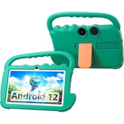 7 inch Kids Tablet Android Toddler Tablet, 7 Tableta for Boys Girls, 4GB RAM 32GB ROM WiFi Dual Camera IPS Safety Eye Protection Screen, Parental Control APP, Latest Model Kid Tablets, Green