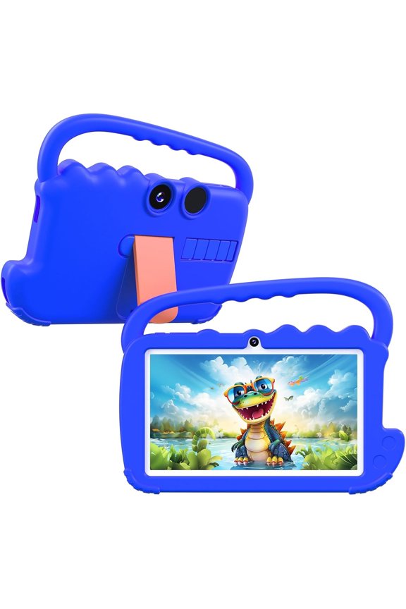 7 inch Kids Tablet Android Toddler Tablet, 7" Tableta for Boys Girls, 4GB RAM 32GB ROM WiFi Dual Camera IPS Safety Eye Protection Screen, Parental Control APP, Latest Model Kid Tablets, Blue
