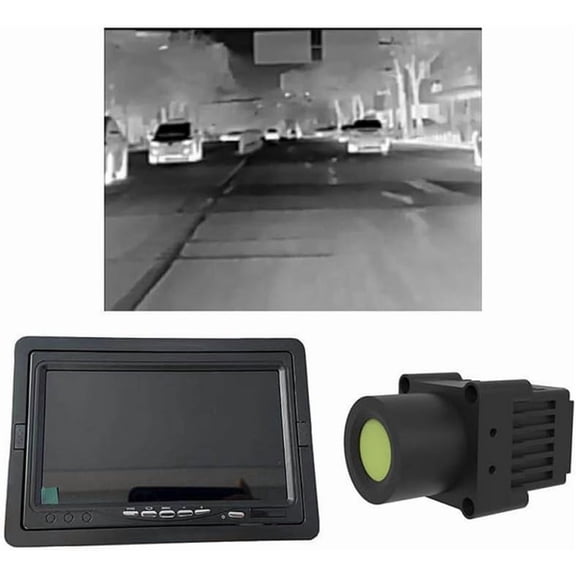 7-inch Mini Car Night Vision Camera IP67 Waterproof Avoid Obstacles System Driving Thermal Car Infrared Image Camera Auto Black Box