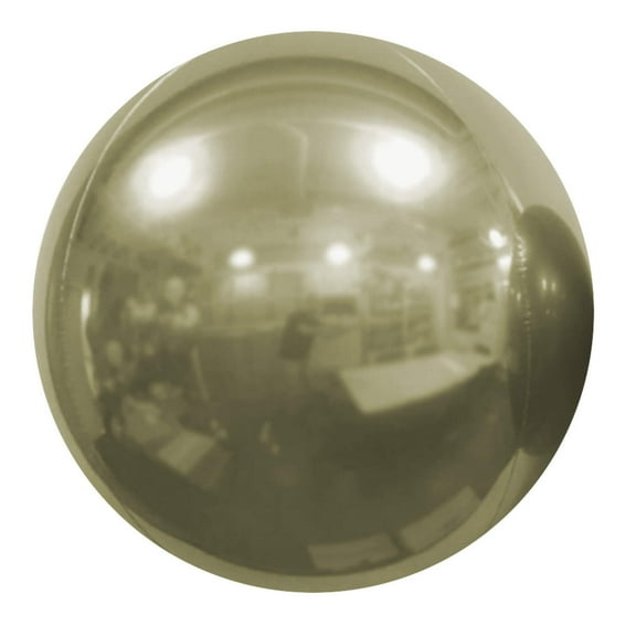 7 inch Mirror Balloon - White Gold Foil Mylar Balloon - Party Supplies Decorations