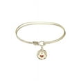 thumbnail image 1 of 7 inch Oval Eye Hook Bangle Bracelet w/ Confirmation in Gold-Filled, 1 of 3