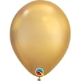 thumbnail image 1 of 7 inch Qualatex Chrome - Gold Latex Balloons (100 Pack) - Party Supplies Decorations, 1 of 2