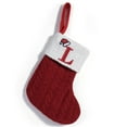 thumbnail image 1 of 7-inch Red Knit Monogram Christmas Stockings,Personalized Initial Christmas Stocking, Family Holiday Xmas Party Decor, 1 of 9