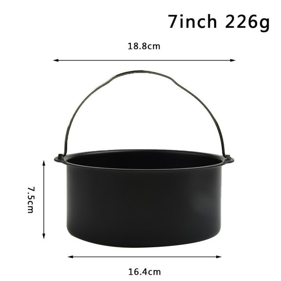 7 inch Round Baking Mold Air Fryer Basket Tray Cake Mould Non Stick Pan