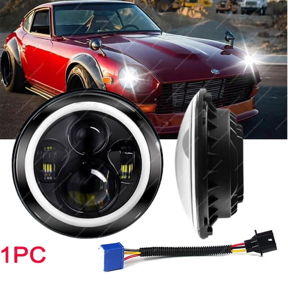 7"inch Round DRL LED Headlight for Datsun 240z 260z 280z 280zx 1600 180B 520 620
