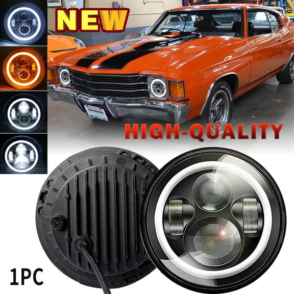 7" inch Round LED Halo Headlights High/Low DRL For 90-97 Mazda NA Miata MX5 MX-5 US