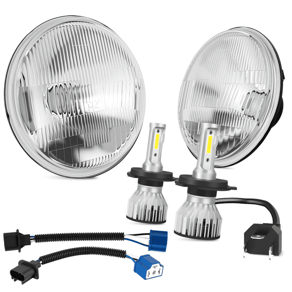 7" inch Round LED Headlights 6000K for Ford Falcon 1960-1970 High/Low Beam