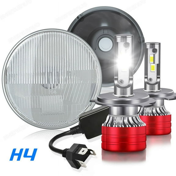 7" inch Round Led Headlights High&Low Beam for chevy Camaro 1967-1981 6000k