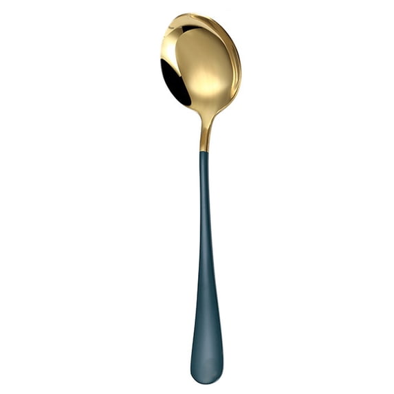 7-inch Stainless Steel Spoon, Shiny Polish Tea Spoons Silverware, Modern Design Tea Spoon Small Dessert Spoon Teaspoon Sturdy Easy to Clean Dishwasher Safe