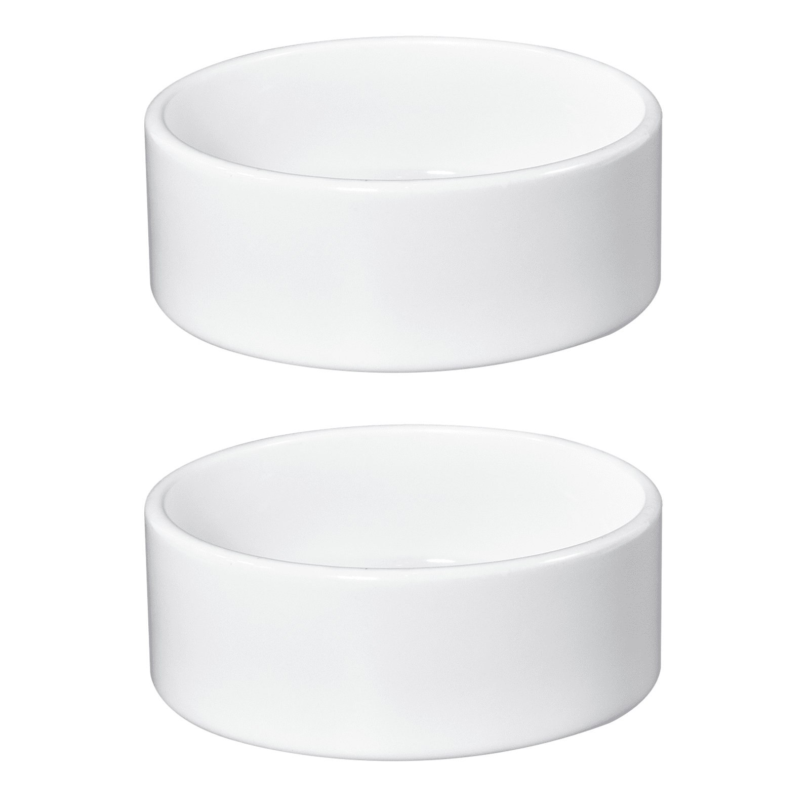 6 inch  Sublimation White Ceramic Pet Bowls dog cat food bowl  for Dye Sublimation Heat Transfer