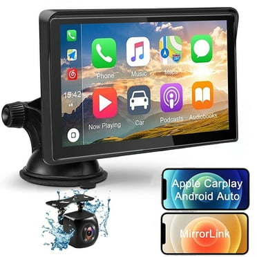 7-inch Touchscreen Wireless Car Stereo, Portable Car Radio Receiver with Apple Carplay & Android Auto Rear Camera GPS