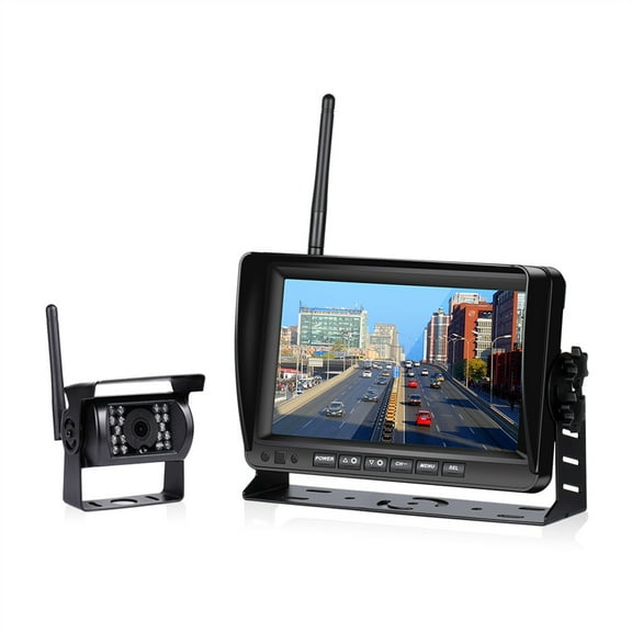 7 inch Wireless Car Monitor Truck Screen CMOS IR Night Vision Reverse Backup Camera Parking System Display for Car ,Effortless Control