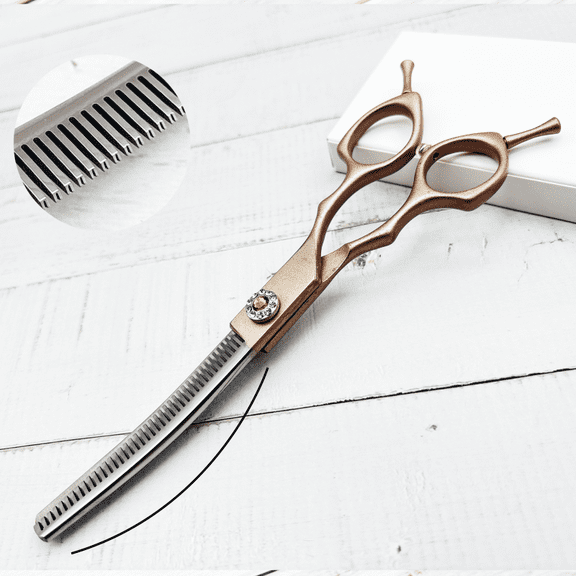 Wingsbro Stainless Steel Curved Tip Animal Grooming Scissors