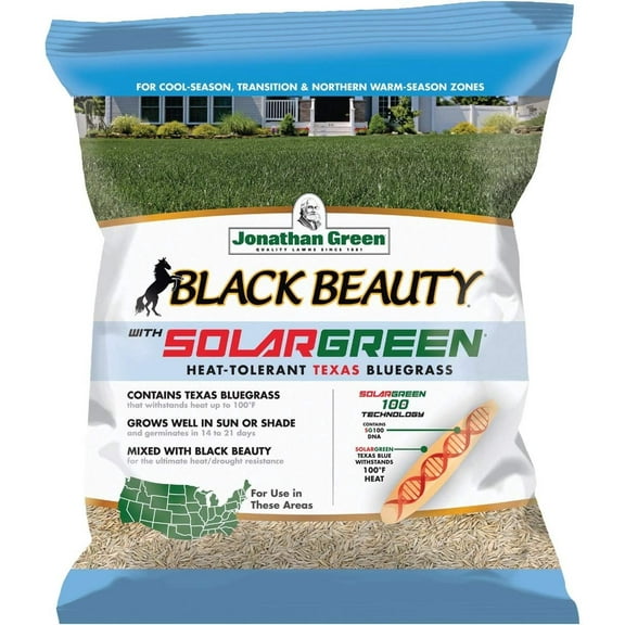 7 lb. Black Beauty Grass Seed with Solargreen