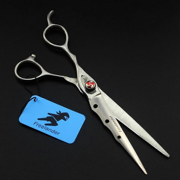 7" left handed hairdressing scissors matte left hand hair scissors for salon barber left cutting lefty thinning shearscutting scissors