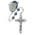 thumbnail image 1 of 7 mm Lourdes Cross Rosary Set - Blue & White, 1 of 1