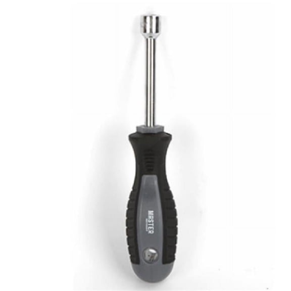 7 mm Metric Nut Driver with TPR Handle, Chrome Plated