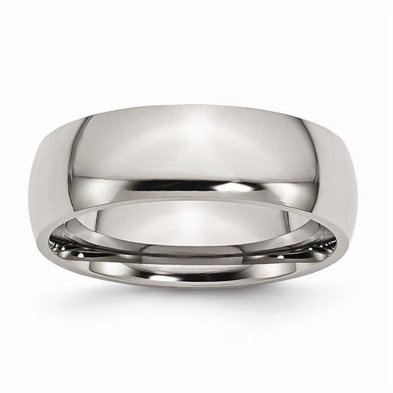 7 mm Titanium Polished Band - Size 7