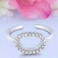 thumbnail image 1 of 7 mm Toe Band Ring 925 Sterling Silver Thin Adjustable Stylish Rings For Women, 1 of 5