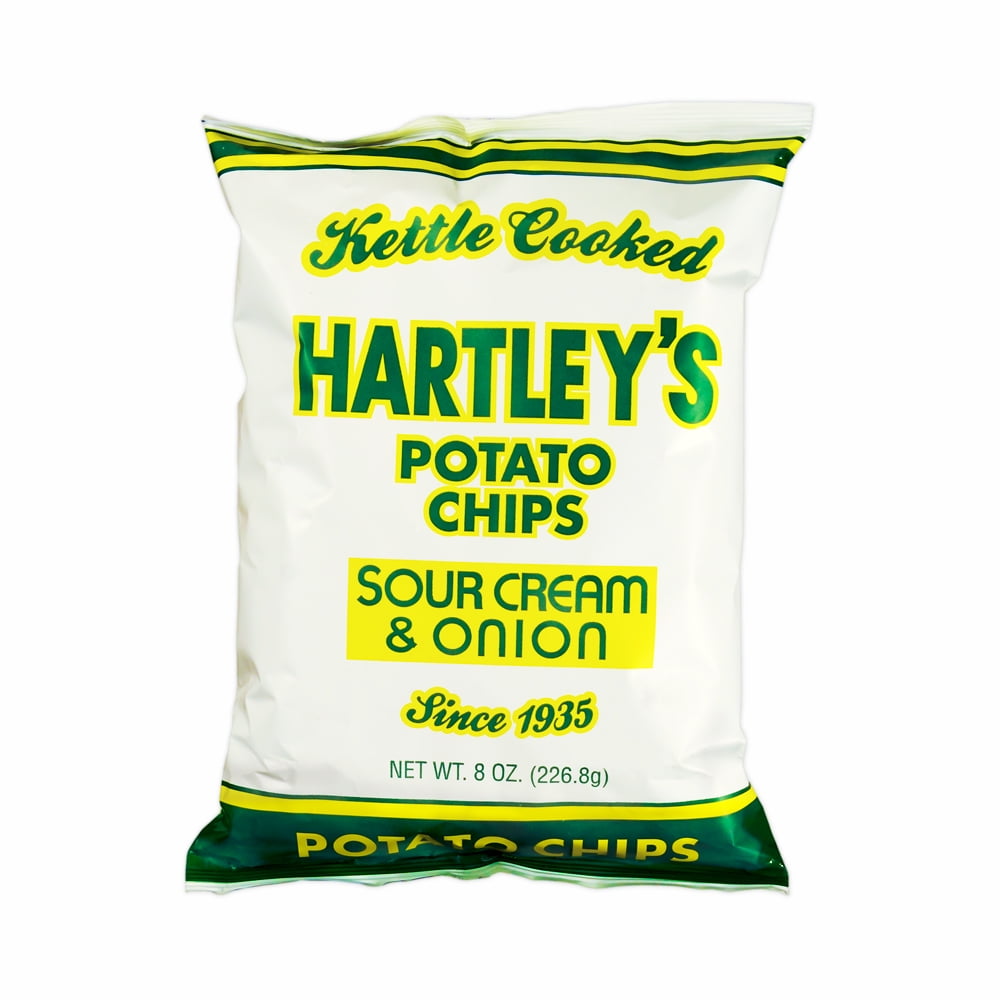 Hartley's Kettle Cooked Sour Cream & Onion Potato Chips, 9 Oz.