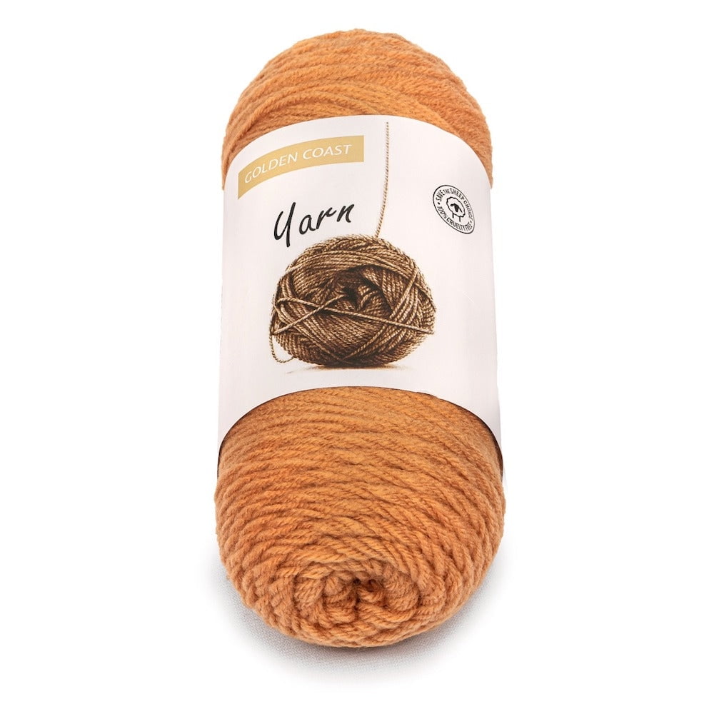 7 oz Medium Acrylic Yarn Harvest Gold Worsted Medium Weight Yarn 398