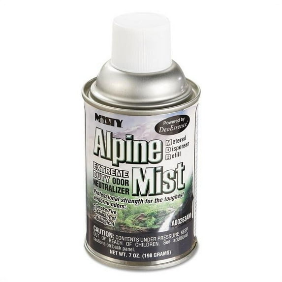 7 oz Metered Odor Neutralizer Refills Alpine Mist Aerosol - 12 Per Case