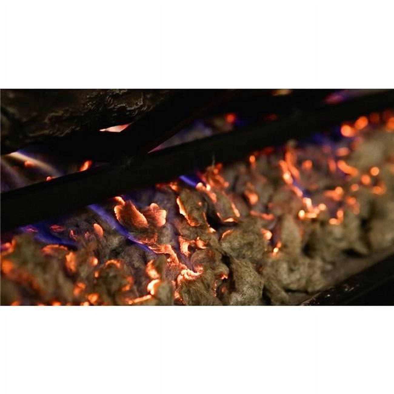 7 oz Platimum Bright Rock Wool Gas Fireplace Glowing Embers for Gas