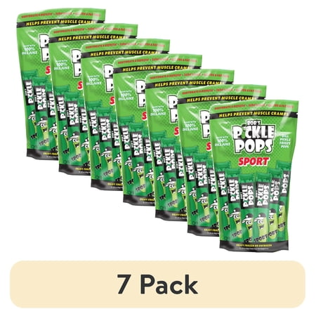 (7 pack) Bob's Pickle Pops, serving size 2 oz, 6 Count, easy tear open pouch