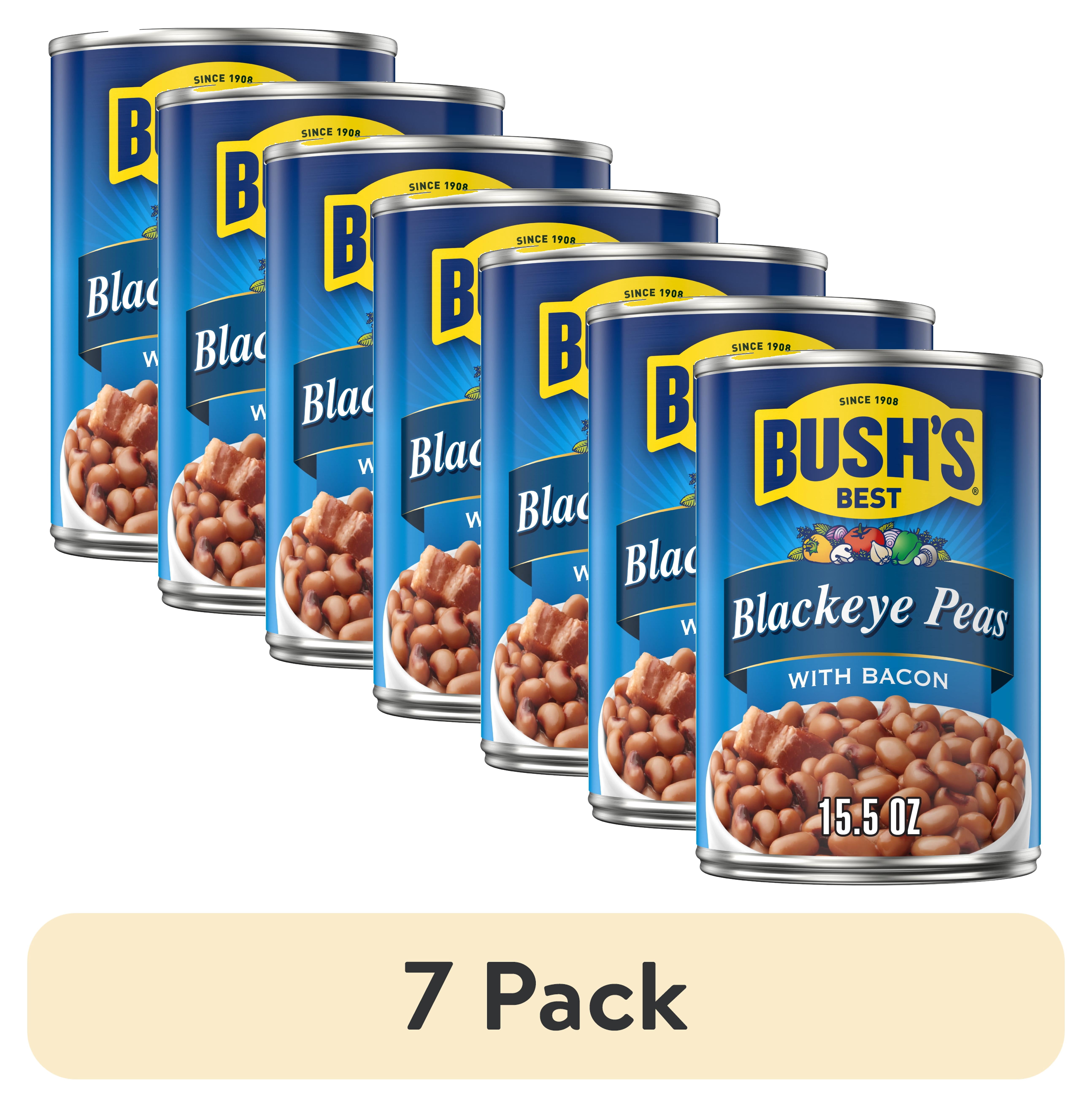 (7 pack) Bushs Blackeye Peas with Bacon 15.5 OZ