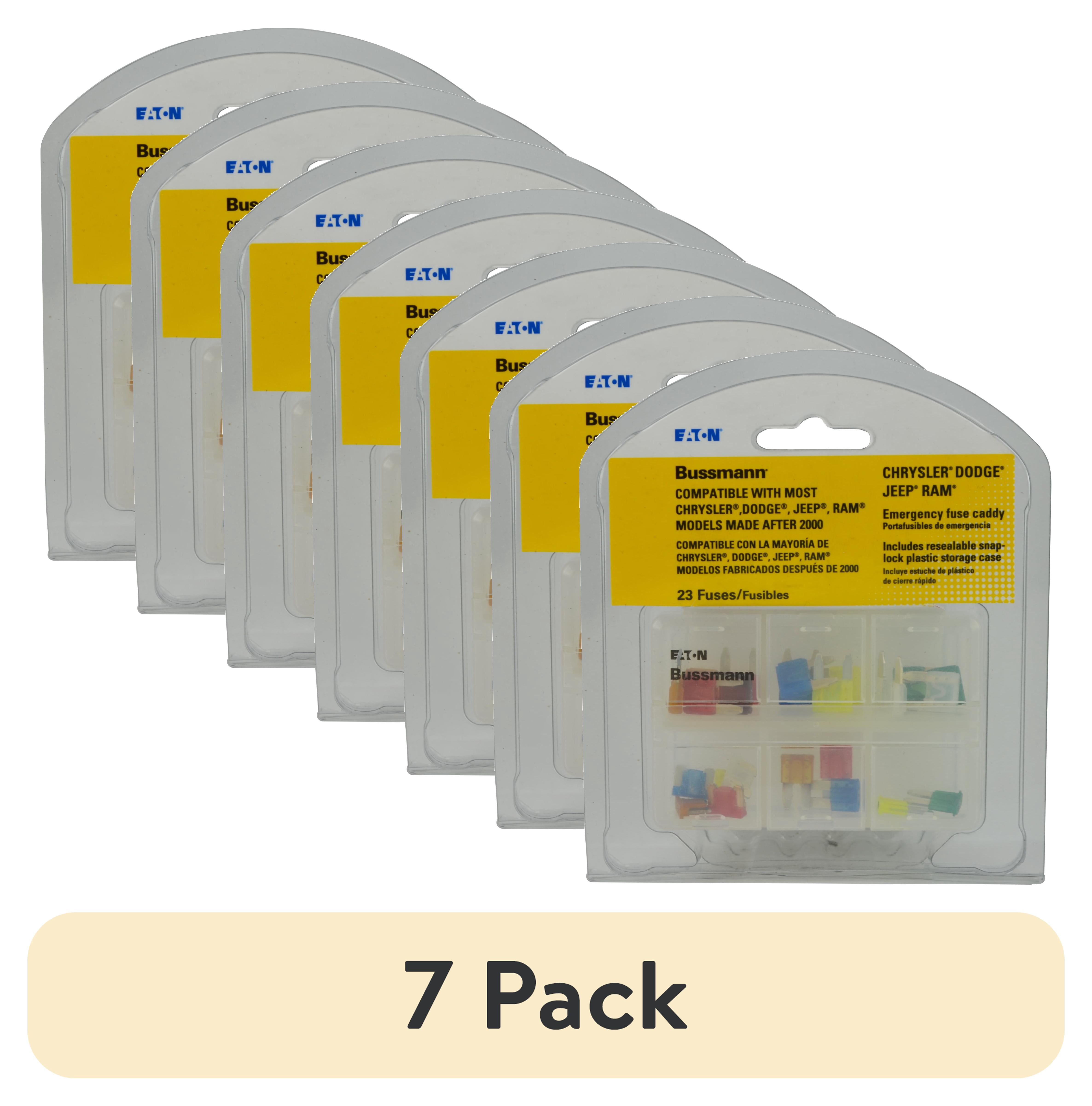 (7 pack) Bussmann BP/EFC-CHYSLR Emergency Fuse Caddy - Chrysler, Automotive Fuse Pack