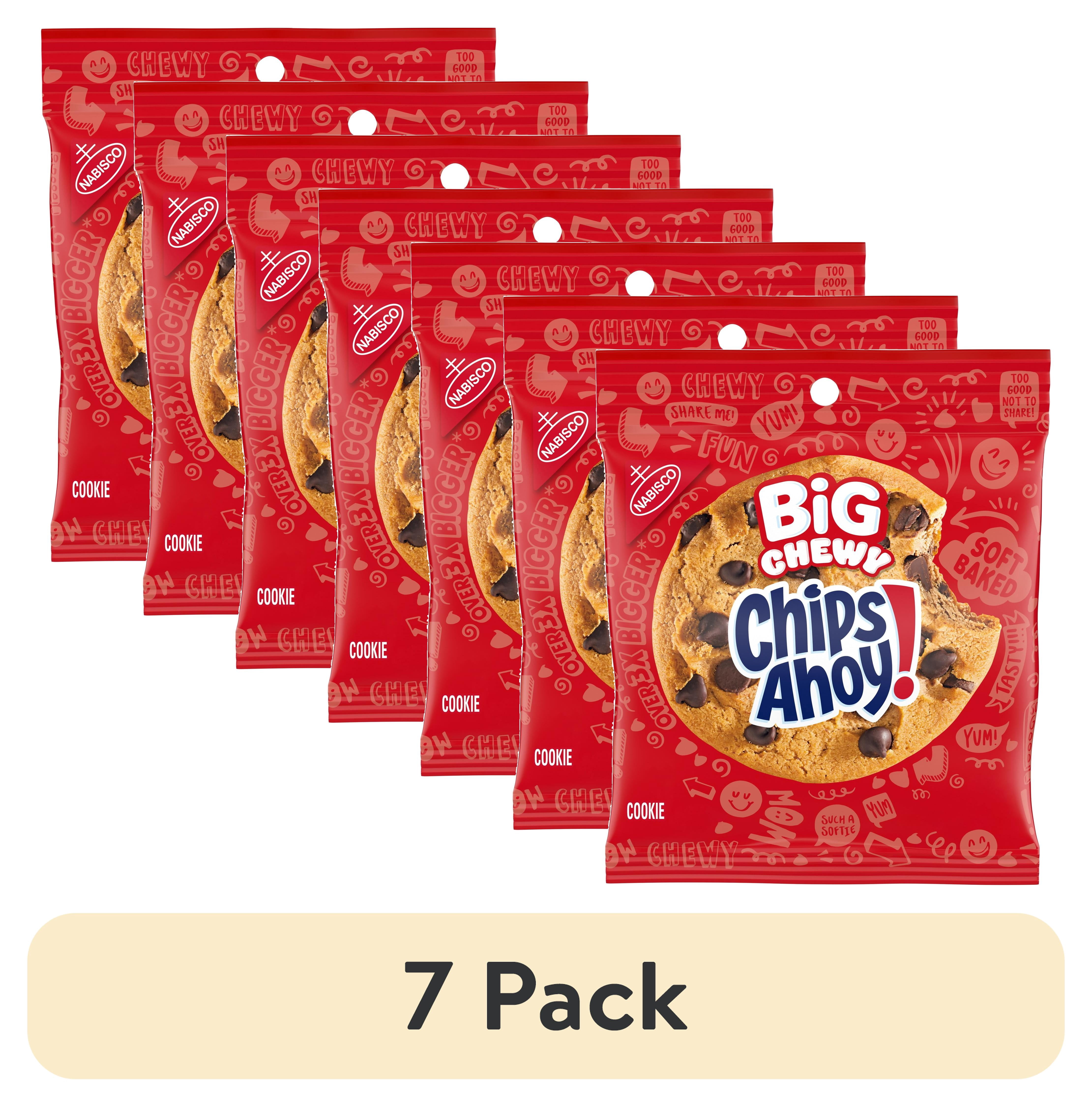 (7 pack) CHIPS AHOY! Big Chewy Chocolate Chip Cookies, 2.5 oz (1 Cookie Per Pack)