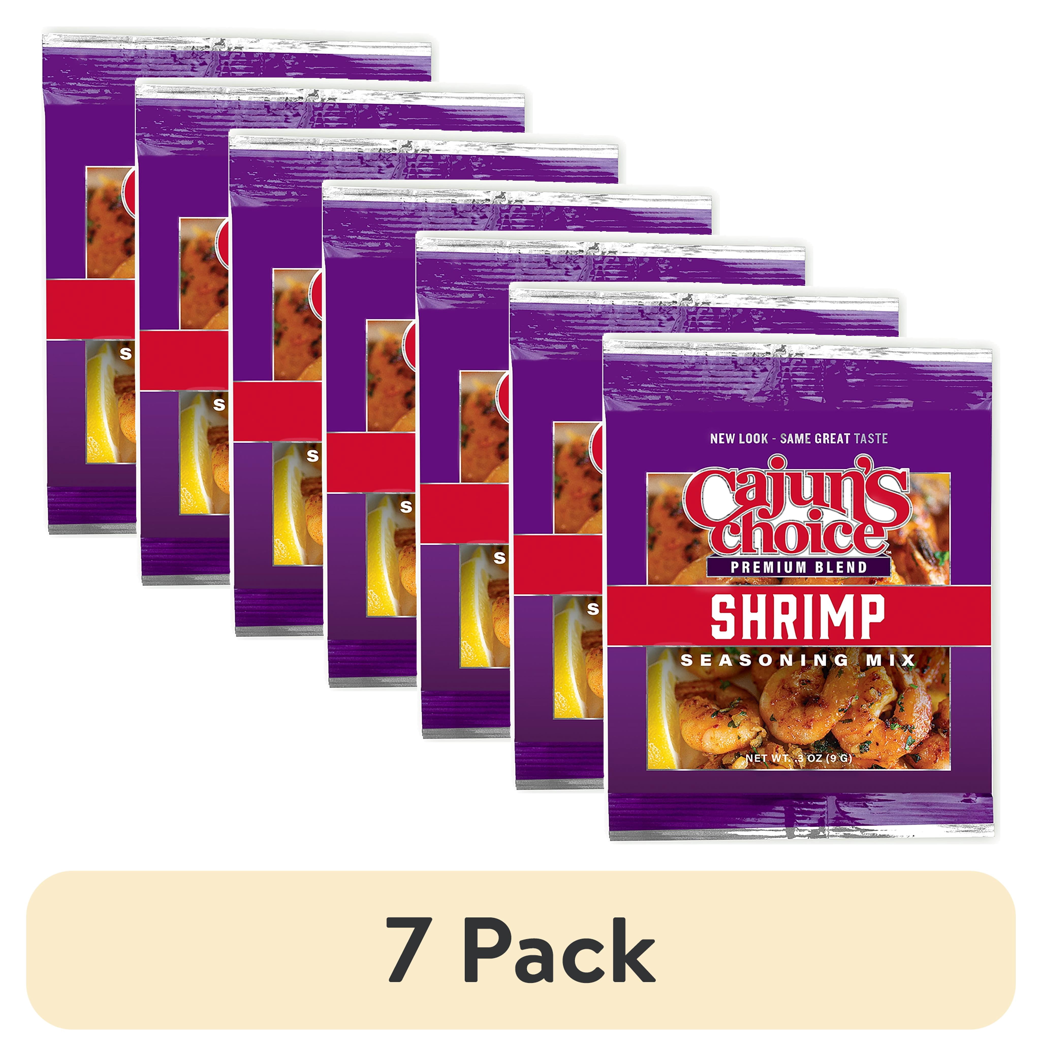 (7 pack) Cajun's Choice Shrimp Seasoning Packet 0.3oz