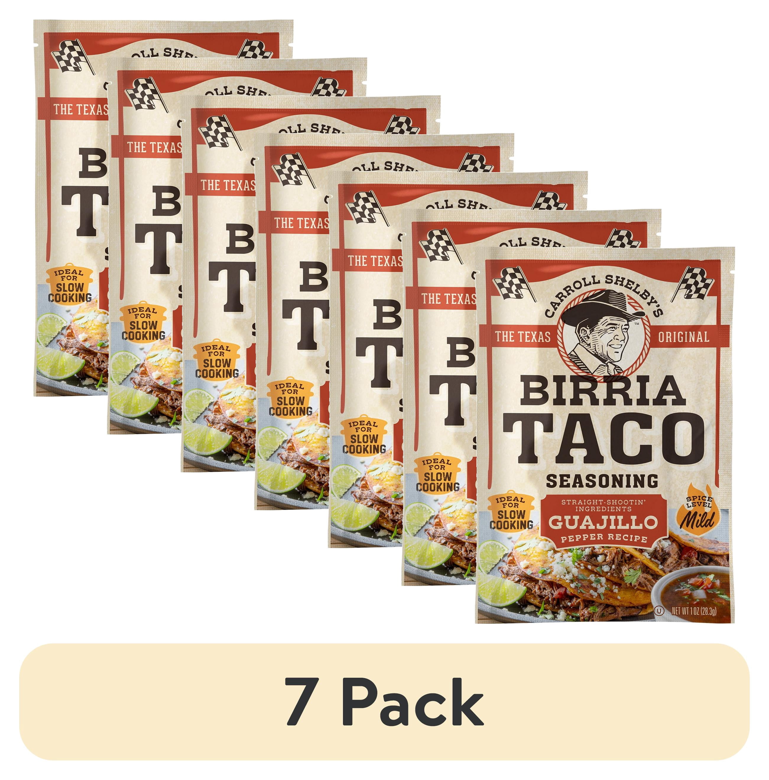 (7 pack) Carroll Shelby's Birria Taco Seasoning Mix, 1 oz