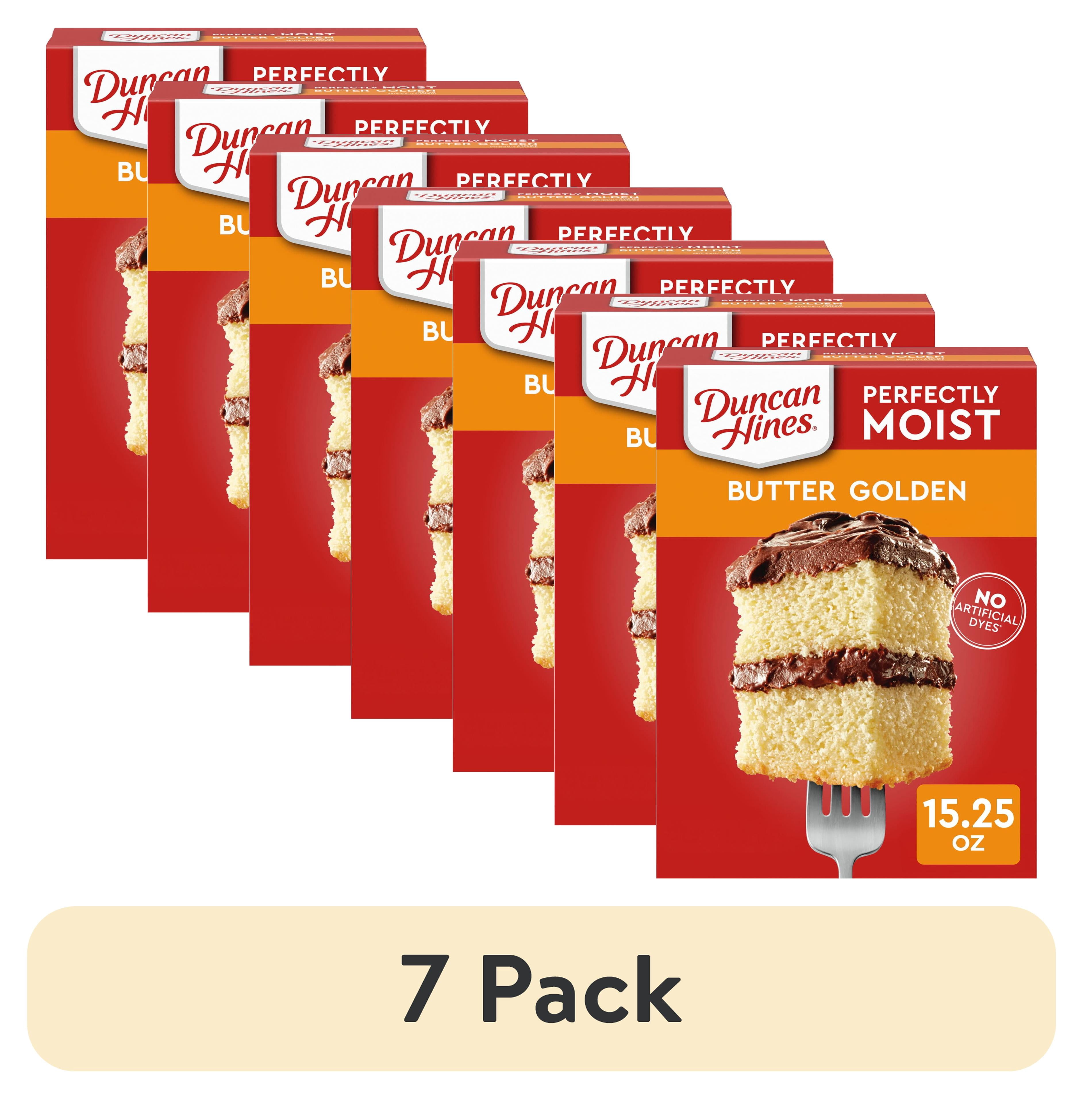 (7 pack) Duncan Hines Butter Golden Flavored Cake Mix, 15.25 oz.