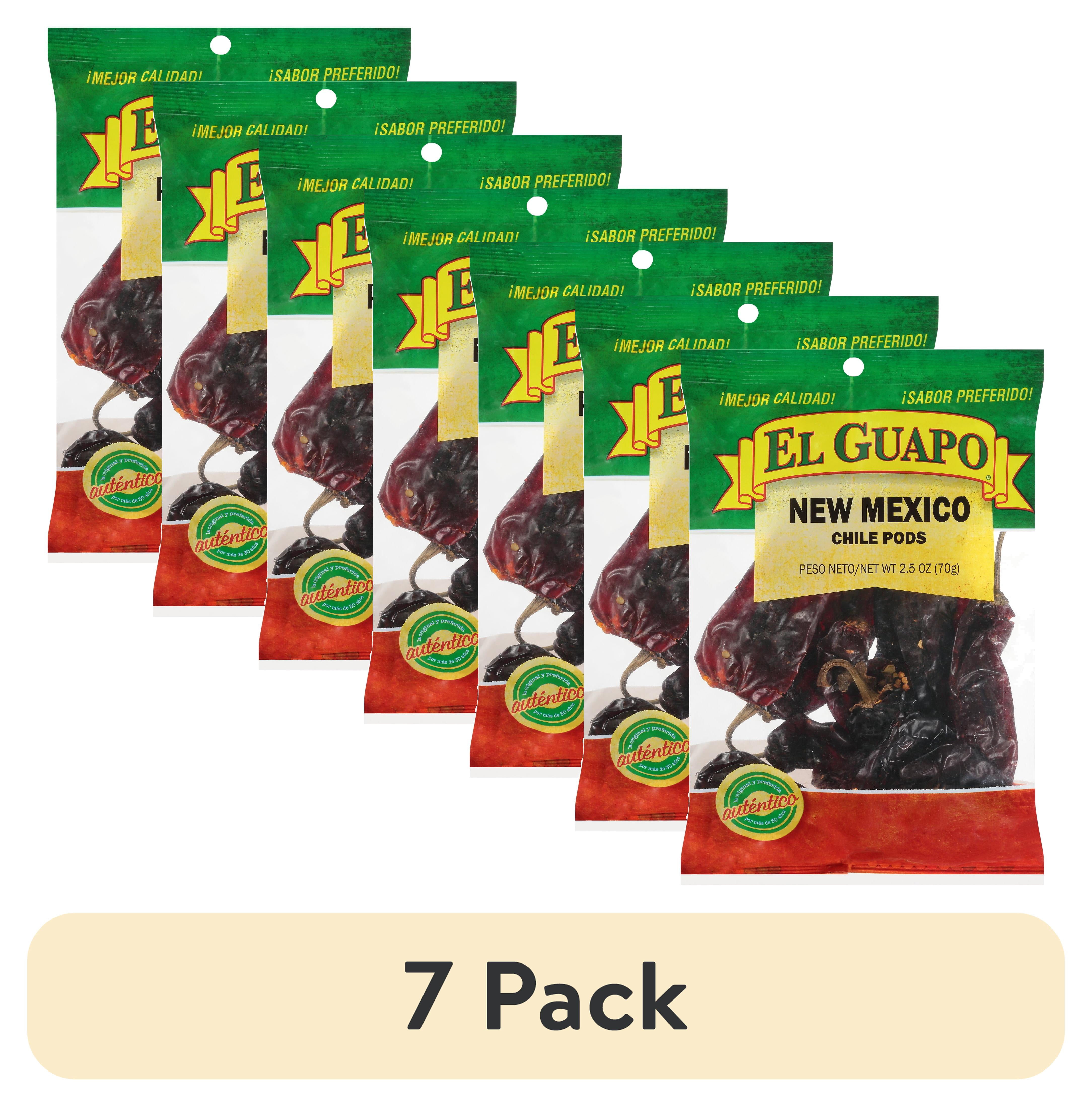 (7 pack) El Guapo Whole New Mexico Chili Pods, 2.5 oz Bag