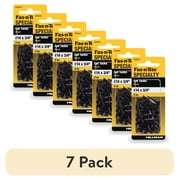 (7 pack) Fas-n-tite Specialty Cut Tacks, #14 x 3/4", Steel, Blued Finish, Black, 2.0 oz pack